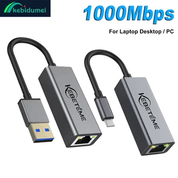 USB 3.0 auf RJ45 Ethernet Adapter 1000 Mbit/s für PC und MacBook