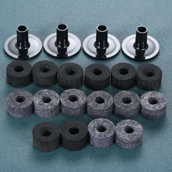 Beckenständer 25mm Filzscheibe mit Beckenhülsen Für Trommelständer Praktische Schlaginstrumente (10 Stück)