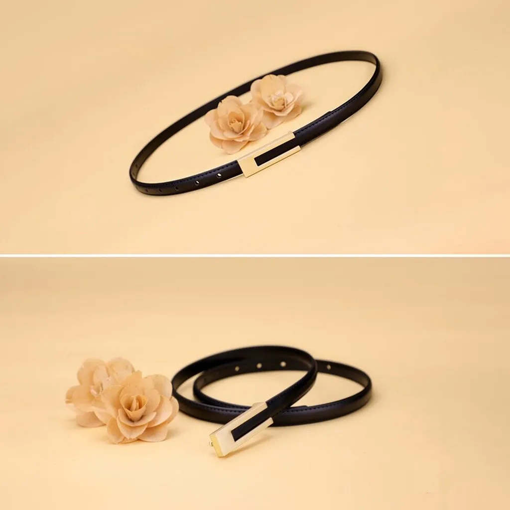 Frauen Koreanische Modische PU Leder Dünne Taille Strap – Bild 4