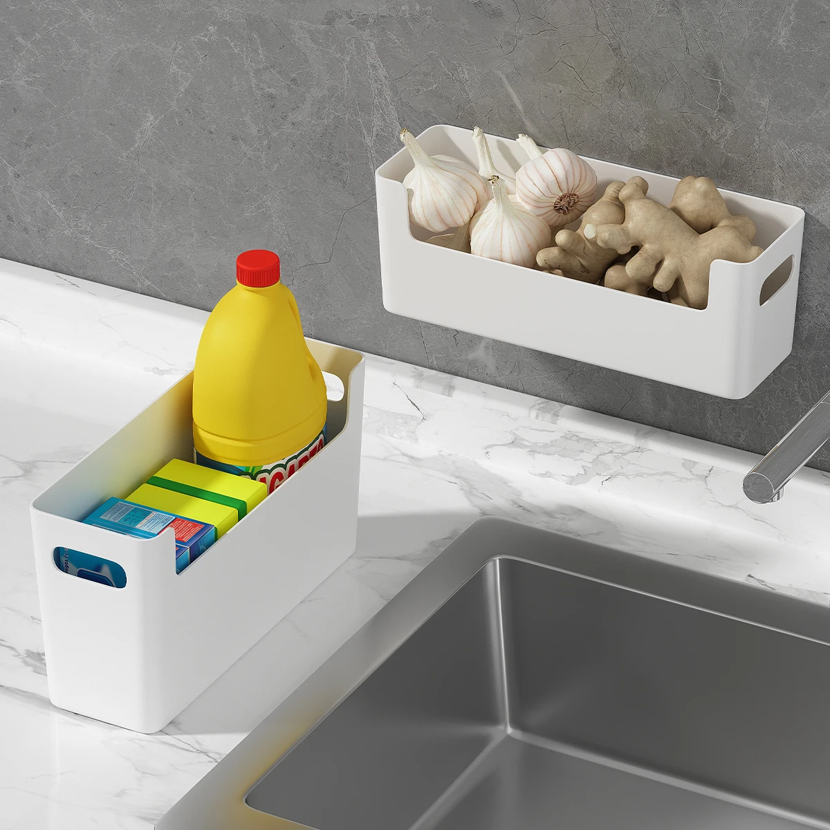 Wandmontierter Schrank mit Tür-Aufbewahrungsbox, Konzipiert – Bild 6