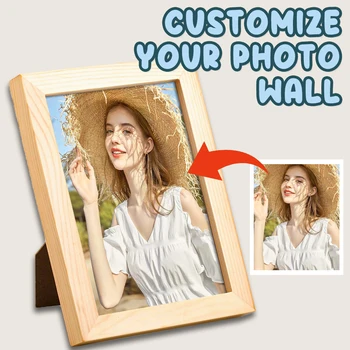 Individueller Fotorahmen, mehrere Größenoptionen, kann an der Wand montierte Bilderrahmen sein