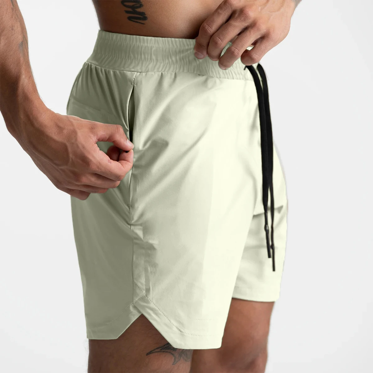 2024 Herren-Laufshorts, einlagig, gewebt, schnell trocknend – Bild 3