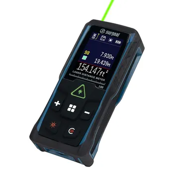 Farbbildschirm 100 m grüner Laser-Entfernungsmesser, multifunktional, mit digitalem Level-Vibrationsmessgerät