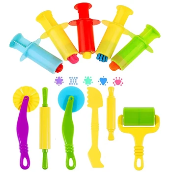 Ton- und Teigmodellierungswerkzeuge-Set, Rollen, Formen, Schneider, Kunststoff, verschiedene Designs