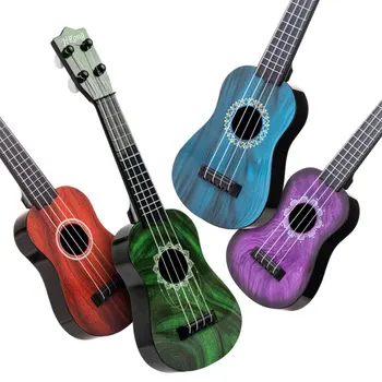 Realistische Ukulele-Spielzeuggitarre, geeignet für Anfänger, 16,5 Zoll lange Gitarre, ideal für Kinder