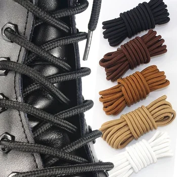 Para Runde Solide Polyester Schwarz Braun Schnürsenkel Für Marder Boot Frauen Männer Outdoor Wandern (2 Stück)