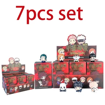 Liegen Stil Anime Jujutsu Kaisen Mini Figur Spielzeug Satoru Gojo Mini Nette Gk PVC Statue Figur (7 Stück)