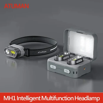 ATuMan DUKA MH1 Multifunktionales Stirnlampen-Set, USB wiederaufladbar, tragbar, leistungsstark