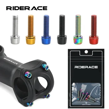 Fahrrad Lenker Schrauben M5 * 18 MM Titan-überzogene Bunte Stahl MTB Fahrrad Griff Bar Vorbau Riser (6 Stück)