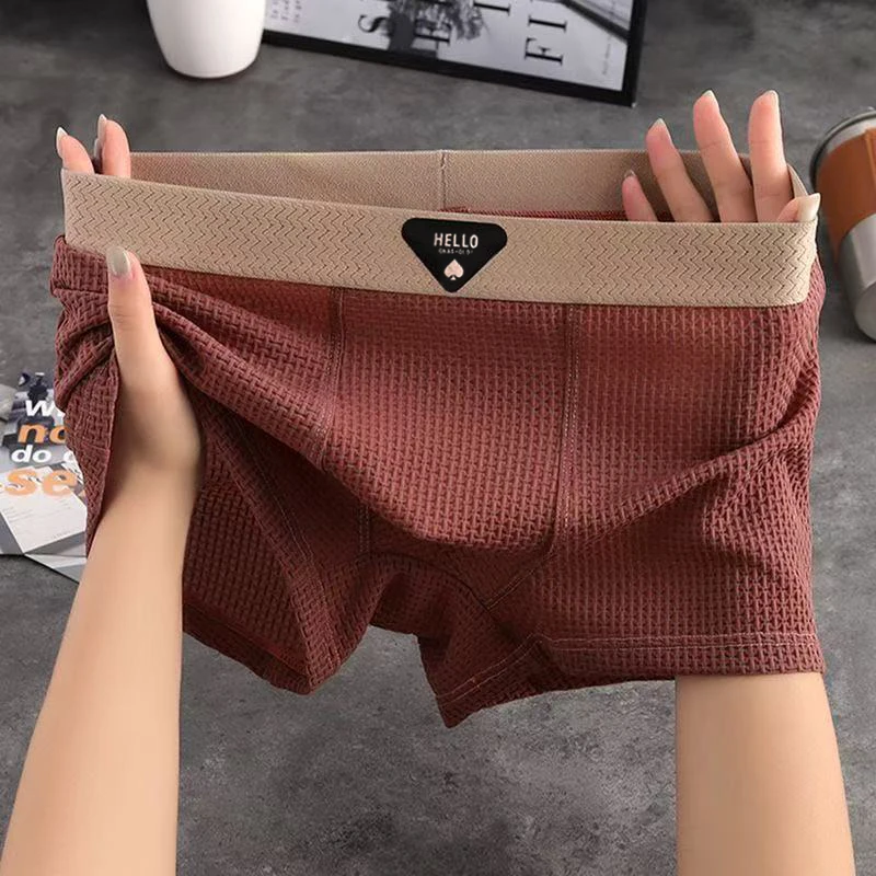 1 stücke männer Boxer Shorts Eis Seide Unterwäsche Plus Größe – Bild 6