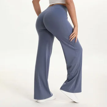 NCLAGEN SoftMotion Straight Leg Bottoms Damen-Yogahose mit mittlerer Taille, GYM-Leggings, Naked Feel