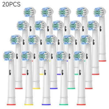 Elektrische Zahnbürsten-Ersatzbürstenköpfe für Oral Basic Cleaning B Zahnbürstenaufsatz Borsten D100 D25 D30