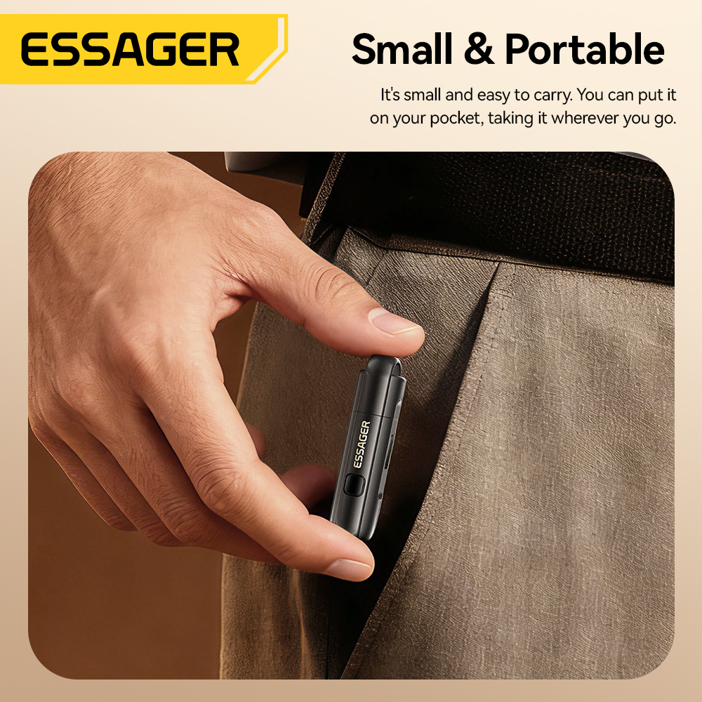Essager 2-in-1 Typ-C tragbarer Mini-Zigarettenanzünder und – Bild 5