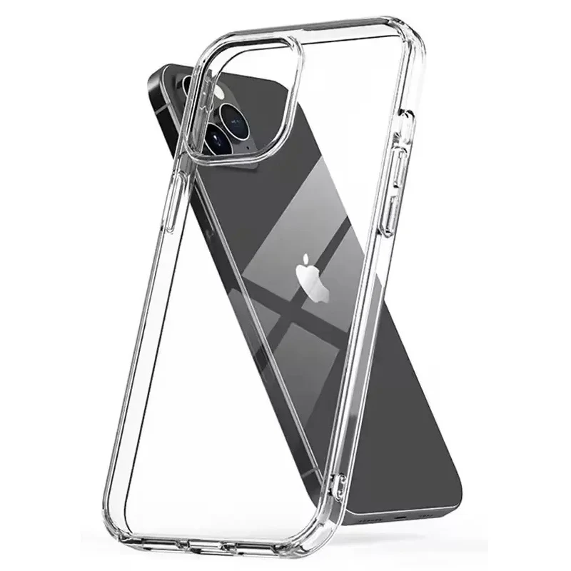 Ultradünne, klare Handyhülle für iPhone 11 12 13 14 15 16 Pro
