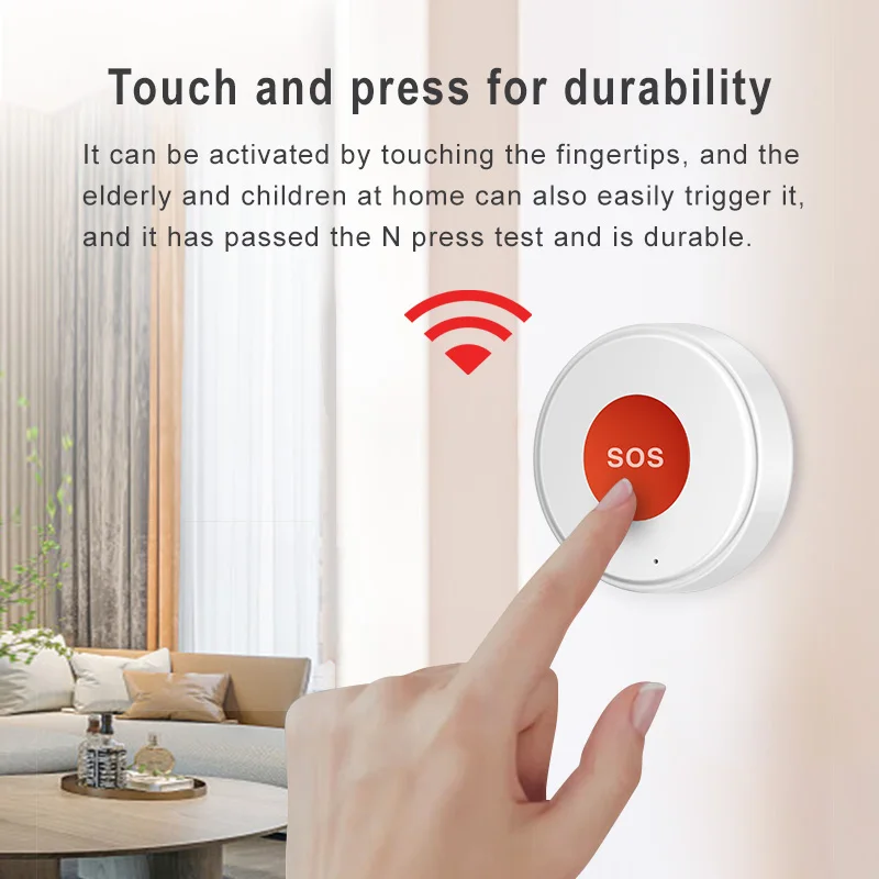 Tuya WiFi SOS Panic Ruftaste Smart Leben APP Akku Eine – Bild 3