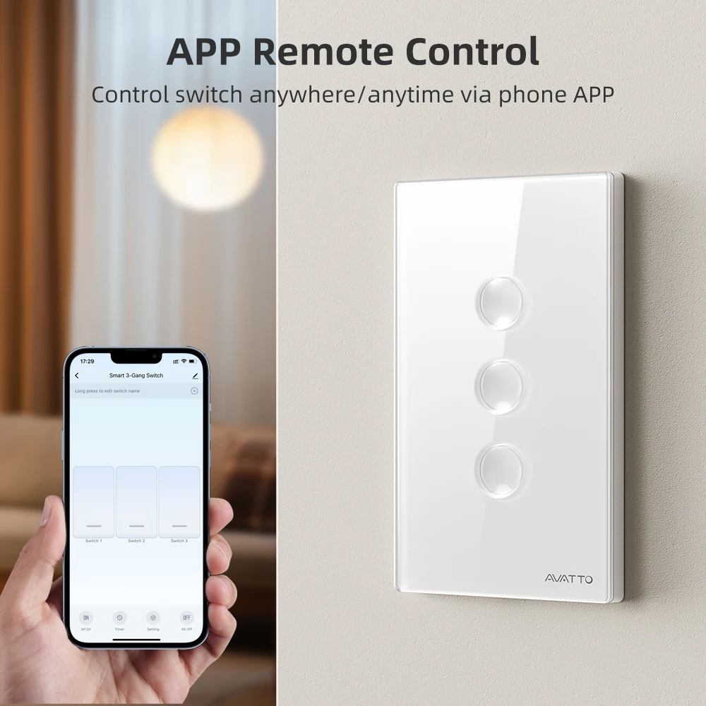 AVATTO Smart Zigbee Touch Groove Lichtschalter 220V – Bild 2