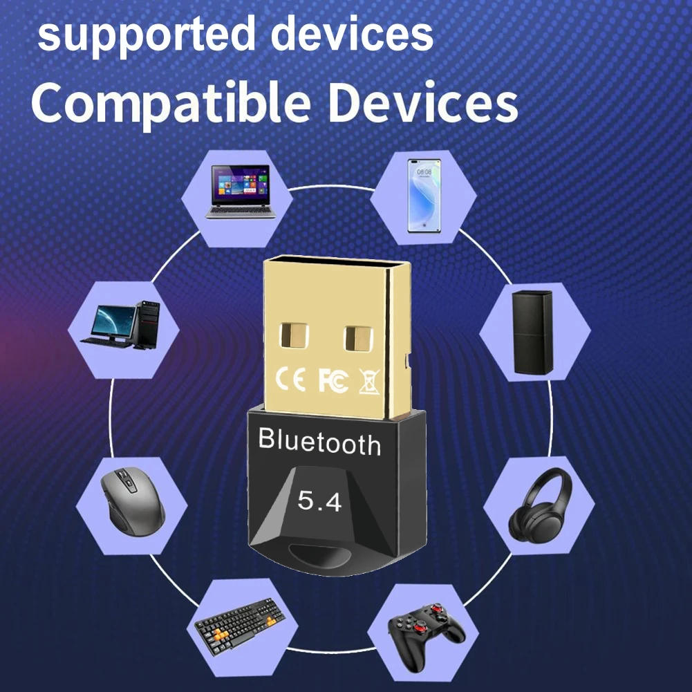 Bluetooth-Adapter für PC, USB, Bluetooth 5.4, 5.3 – Bild 3