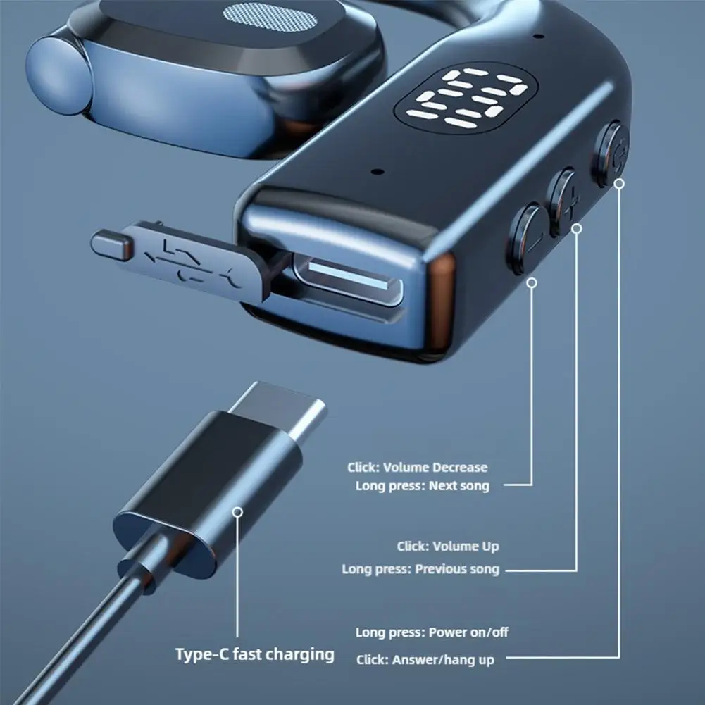 1-2 ohrbügel Drahtlose Bluetooth 5,4 Kopfhörer Gaming Sport – Bild 3