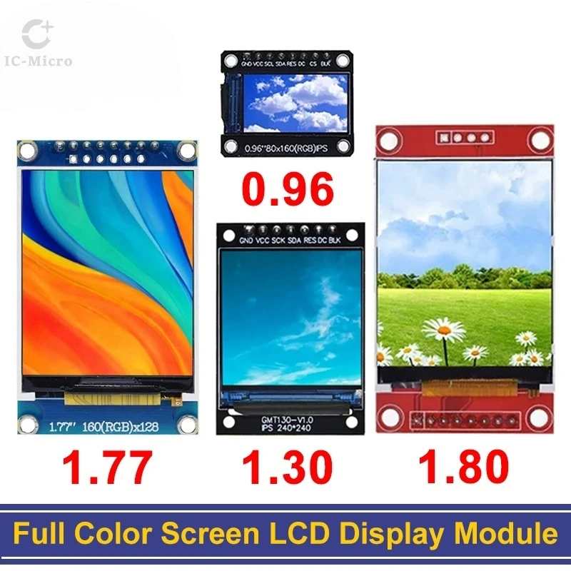 TFT-Display 0,96/1,44/1,8/2,4/2,8/3,5 Zoll