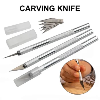 DIY Aluminium Legierung Hand Carving Messer Modell, Der Kunst Messer Holz Carving Hand Konto Schneiden Papier