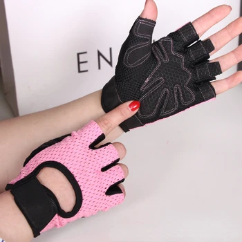 Gewichtheben Handschuhe Frauen Männer Fitness Gym Handschuhe Halb Finger Atmungsaktive Nicht-slip Gel Pad