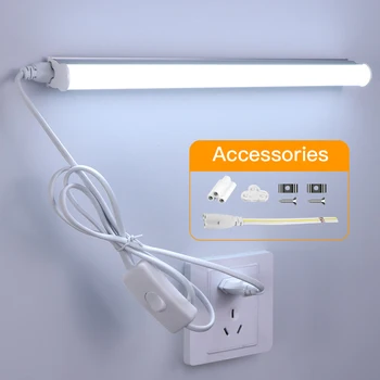 1FT 6W 29CM Schreibtischlampe T5 Rohr LED Bar mit Schrauben zur Montage unter Bücherregal AC220V 110V Home