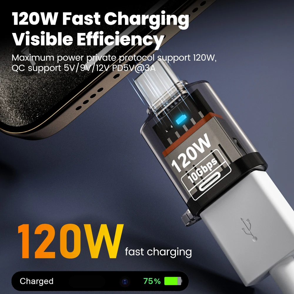 USB-C auf USB-A OTG-Adapter, USB 3.2, 120 W – Bild 2