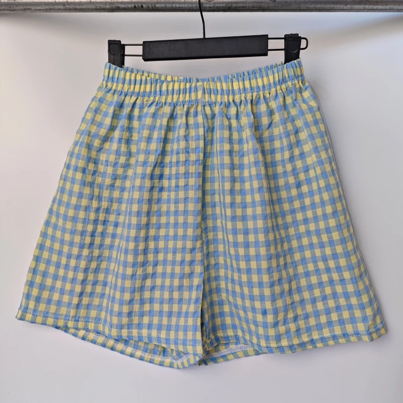 Sommer Home Shorts Damen Hohe Taille Abnehmen Breite Bein – Bild 3