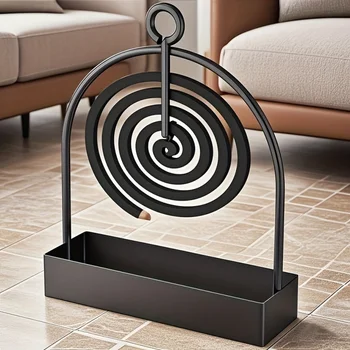 1A Mückenspiralenhalter, Sandelholzständer, Metallmaterial, geeignet zum Aufhängen von Moskitonetzen