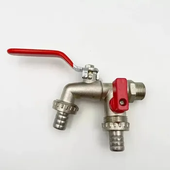 Gartengeräte, Wasserhahn aus Zinklegierung, 12 Zoll, innere und äußere Gewinde, Hebelgriff für einfaches