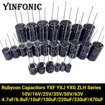 Rubycon Kondensatoren YXF YXJ YXG ZLH Serie 10V/16V/25V/35V/50V/63V (10 Stück)