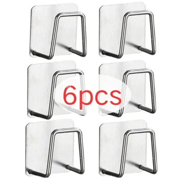 Küche Schwämme Halter Edelstahl Waschbecken Schwämme Ablauf Trocknen Rack Selbstklebende Lagerung Halter Wand