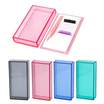Wimpern Extensions Acryl Wimpern Halter Wimpern Palette Lagerung Box Fall Wimpern Streifen Fliesen Staub-proof