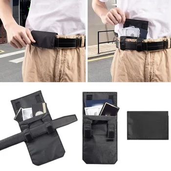 Belt Wear Mini-Geldbörse, Multifunktionale Versteckte Gürteltasche für Reisepass, Ausweis und Bargeld, Lässige