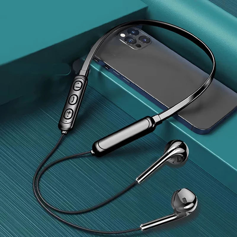 Drahtlose 9D Bluetooth Headset Hals Hängen Stereo Noise