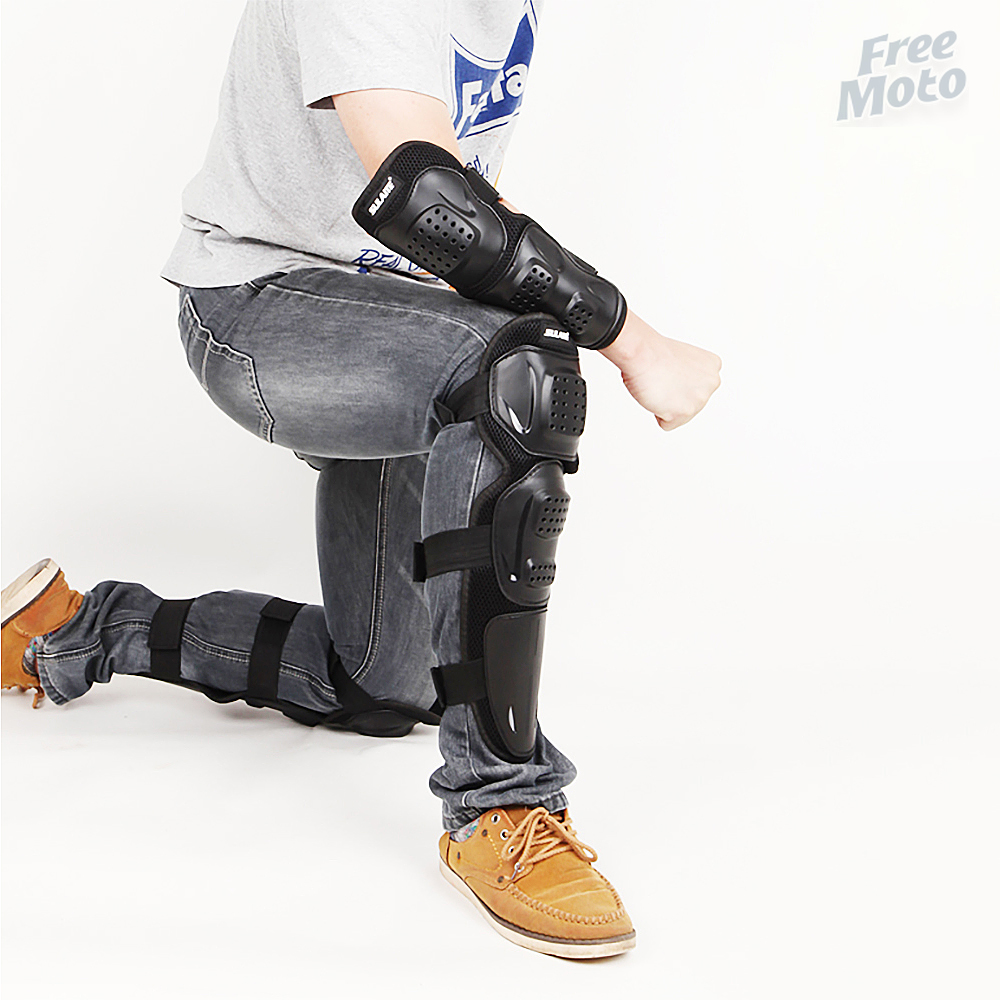 SULAITE Motorrad Knie Pads und Ellenbogen Pads Reiten Schutz – Bild 2