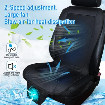 DC 12V 3D Spacer Auto Sommer Cool Air Sitzkissen mit 8Fan schnell blasende Belüftung Sitz Kühlung Pat